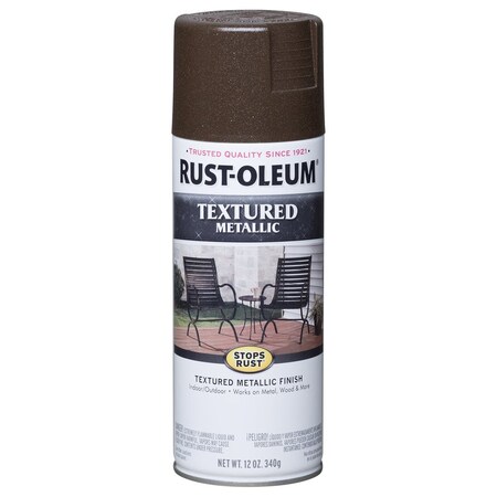 Krud Kutter Rust-Oleum Textured Metallic Metallic Mystic Brown Spray Paint 12 oz 262660
